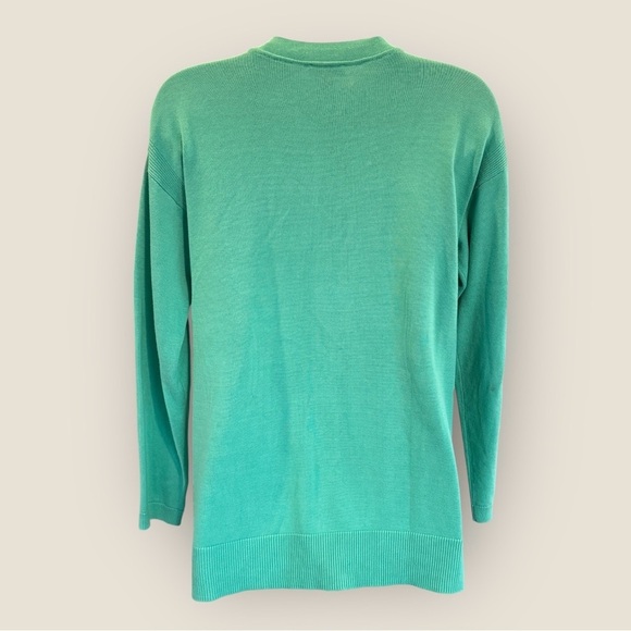 Talbots Button Cardigan Green Size Petite Small - Picture 2 of 8